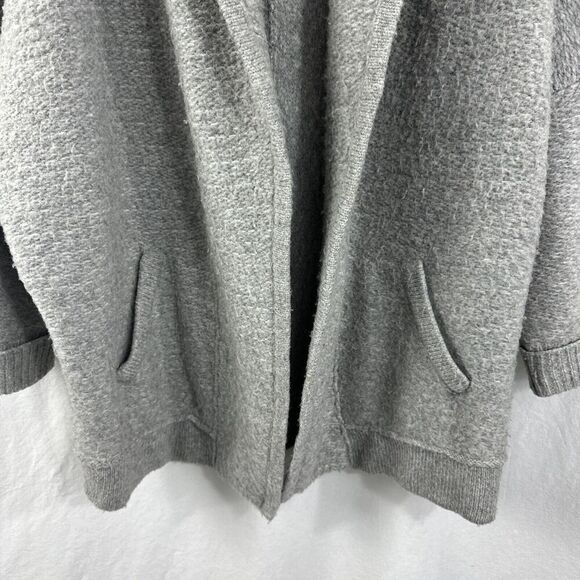 Inhabit Gray Wool Alpaca Blend Cocoon Coat Womens Size S2 Cozy Oversize - Picture 5 of 16